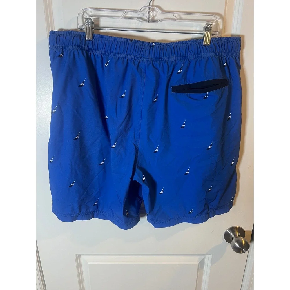 Nautica Mens Swim Trunks Sailboat Print‎ Blue XXL